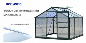 4mm twin wall polycarbonate sheet for mini greenhouse