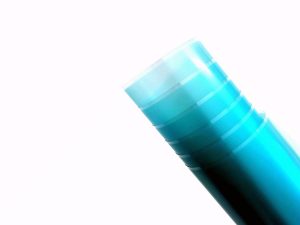 Clear flame retardant polycarbonate roll