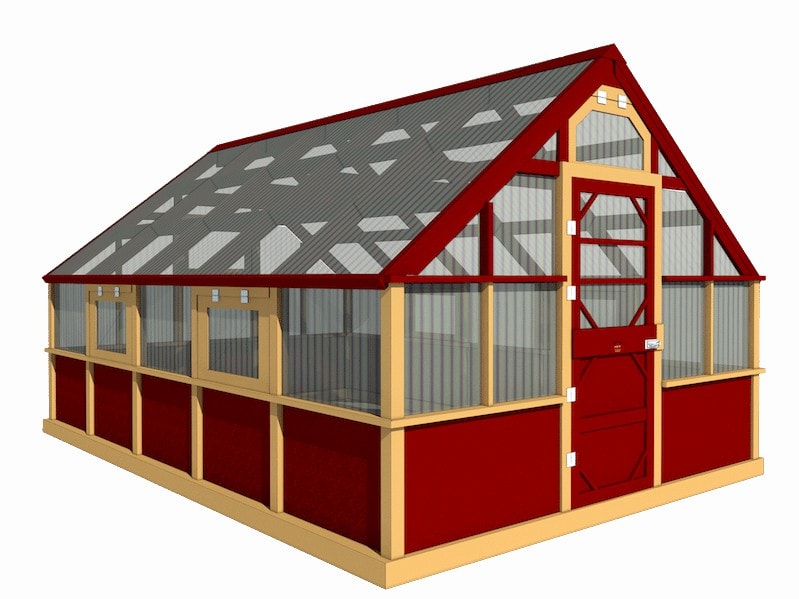 Polycarbonate mini greenhouse