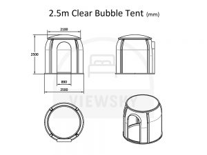 VIEWSKY clear bubble tent