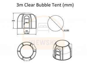 UVPLASTIC clear bubble tent