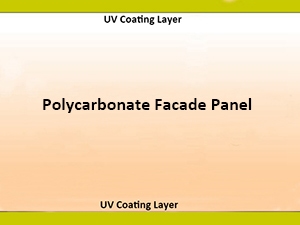 UV Coating Polycarbonate Facade panel