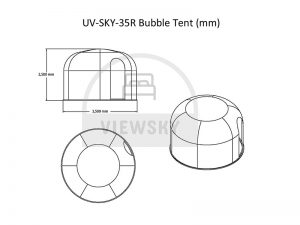 Drawings of 3.5 Meter Bubble Tent