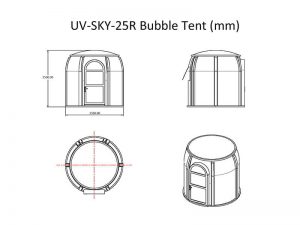 Drawing of bubble tent