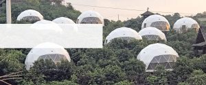 Carpa/tiendas de campaña con cúpula geodésica